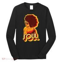 Soul Afro Lady Retro 80s Music Long Sleeve Shirt thumb 0