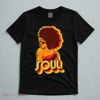 Soul Afro Lady Retro 80s Music T-Shirt thumb 5