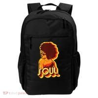 Soul Afro Lady Retro 80s Music Backpack thumb 0