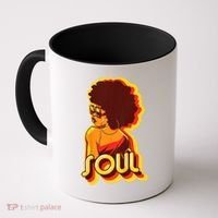 Soul Afro Lady Retro 80s Music Coffee Mug thumb 0