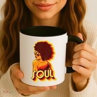Soul Afro Lady Retro 80s Music Coffee Mug thumb 3