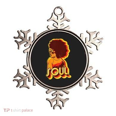 Soul Afro Lady Retro 80s Music Ornament