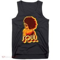 Soul Afro Lady Retro 80s Music Tank Top thumb 0