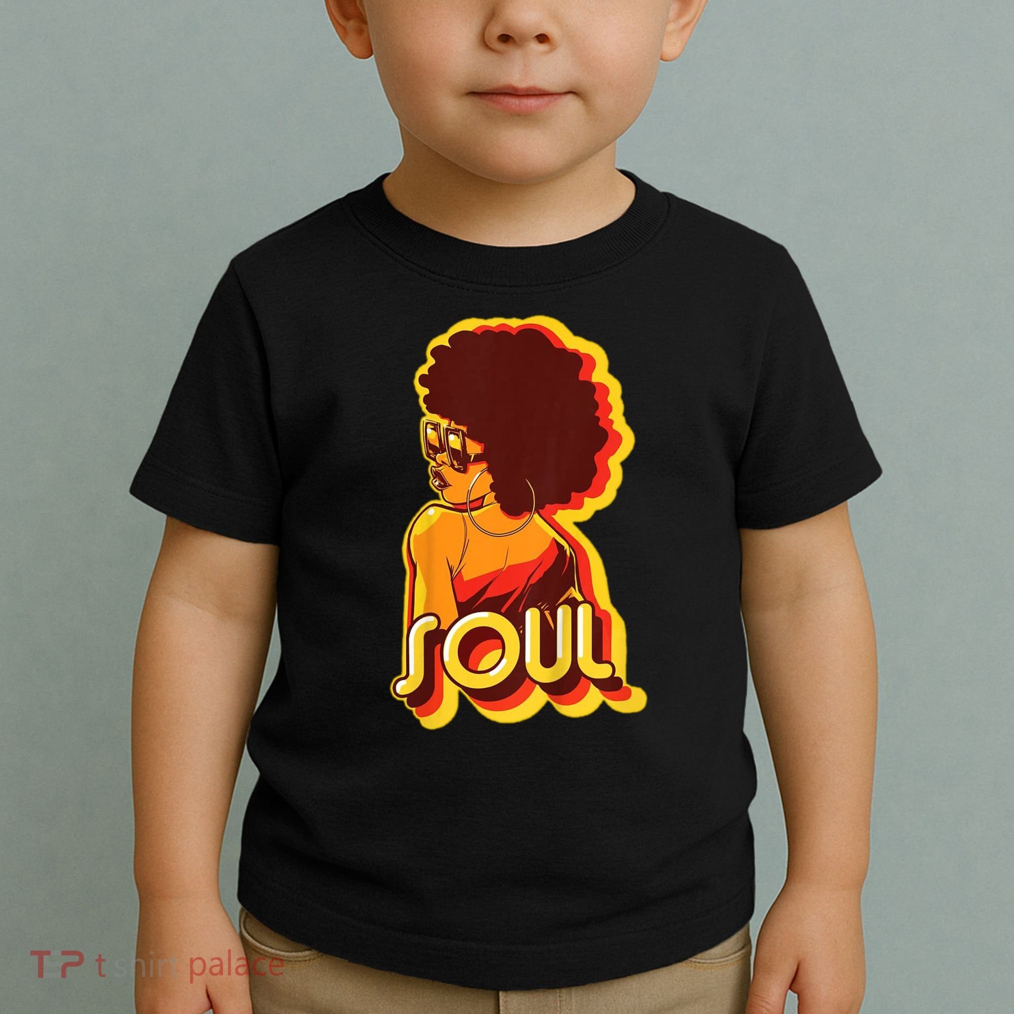 Soul Afro Lady Retro 80s Music Toddler T-Shirt