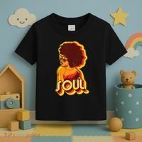 Soul Afro Lady Retro 80s Music Toddler T-Shirt thumb 3