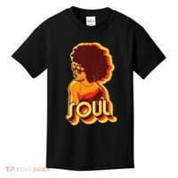 Soul Afro Lady Retro 80s Music Kids T-Shirt thumb 0