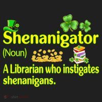 Shenanigator A Librarian Who Instigates Shenanigans Gift Women's Sweatshirt thumb 2