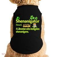Shenanigator A Librarian Who Instigates Shenanigans Gift Doggie Tank thumb 0