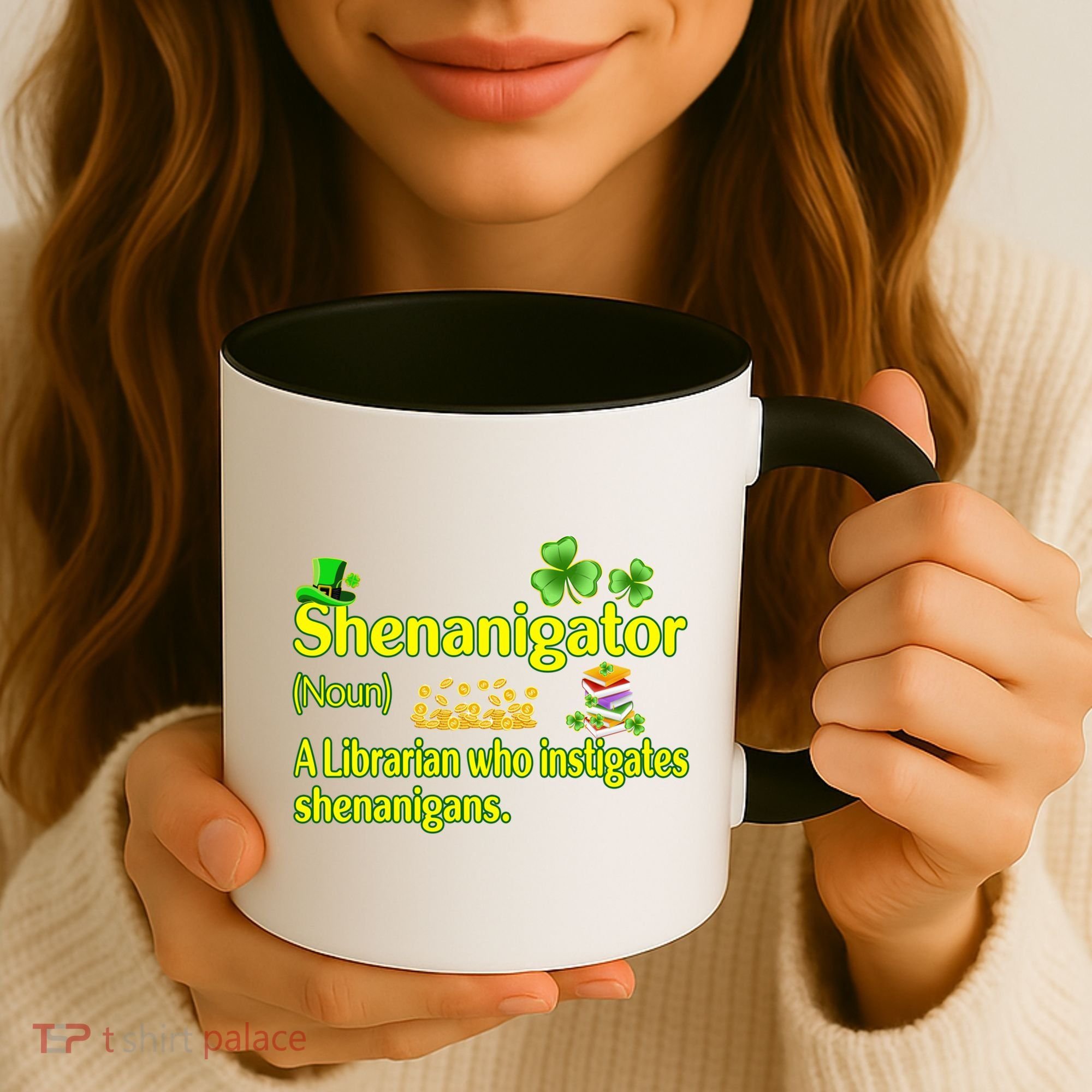 Shenanigator A Librarian Who Instigates Shenanigans Gift Coffee Mug