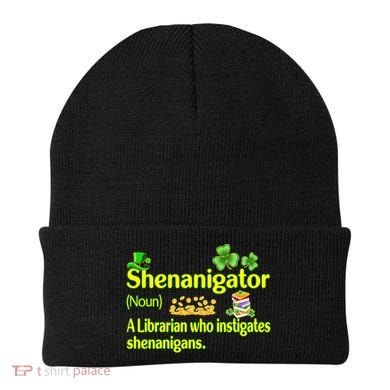 Shenanigator A Librarian Who Instigates Shenanigans Gift Beanie