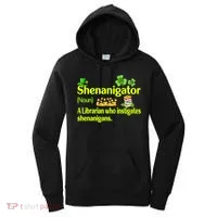 Shenanigator A Librarian Who Instigates Shenanigans Gift Women's Hoodie thumb 0