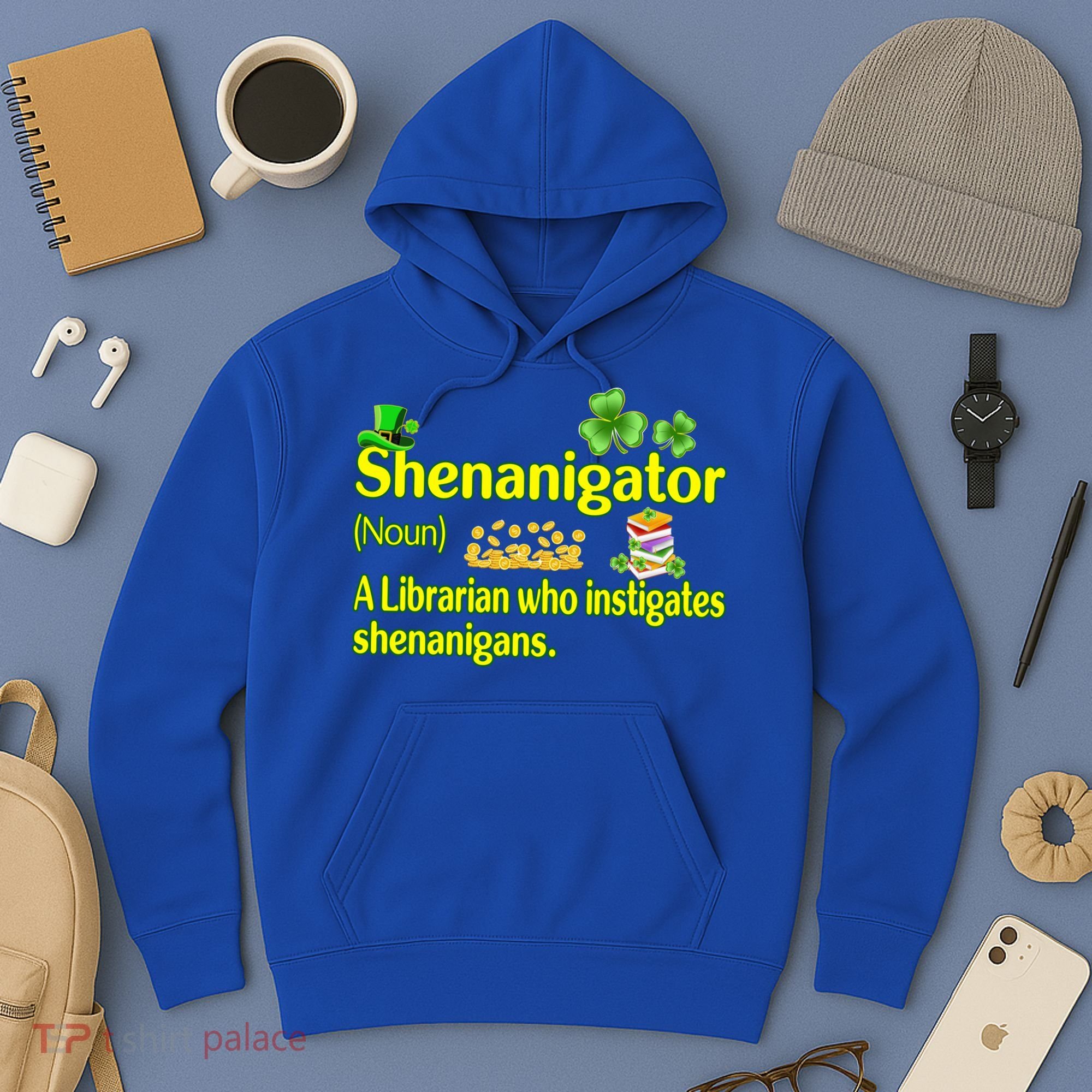 Shenanigator A Librarian Who Instigates Shenanigans Gift Hoodie