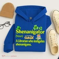 Shenanigator A Librarian Who Instigates Shenanigans Gift Hoodie thumb 4