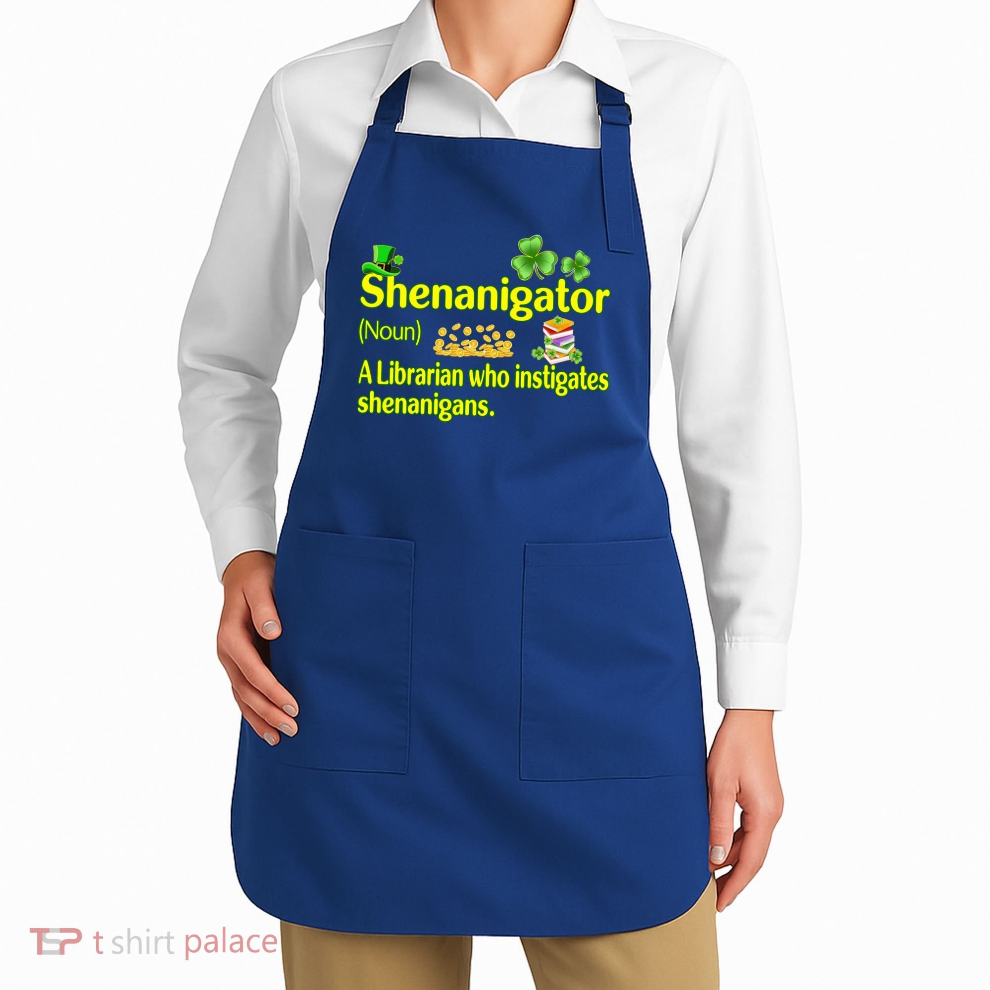 Shenanigator A Librarian Who Instigates Shenanigans Gift Apron