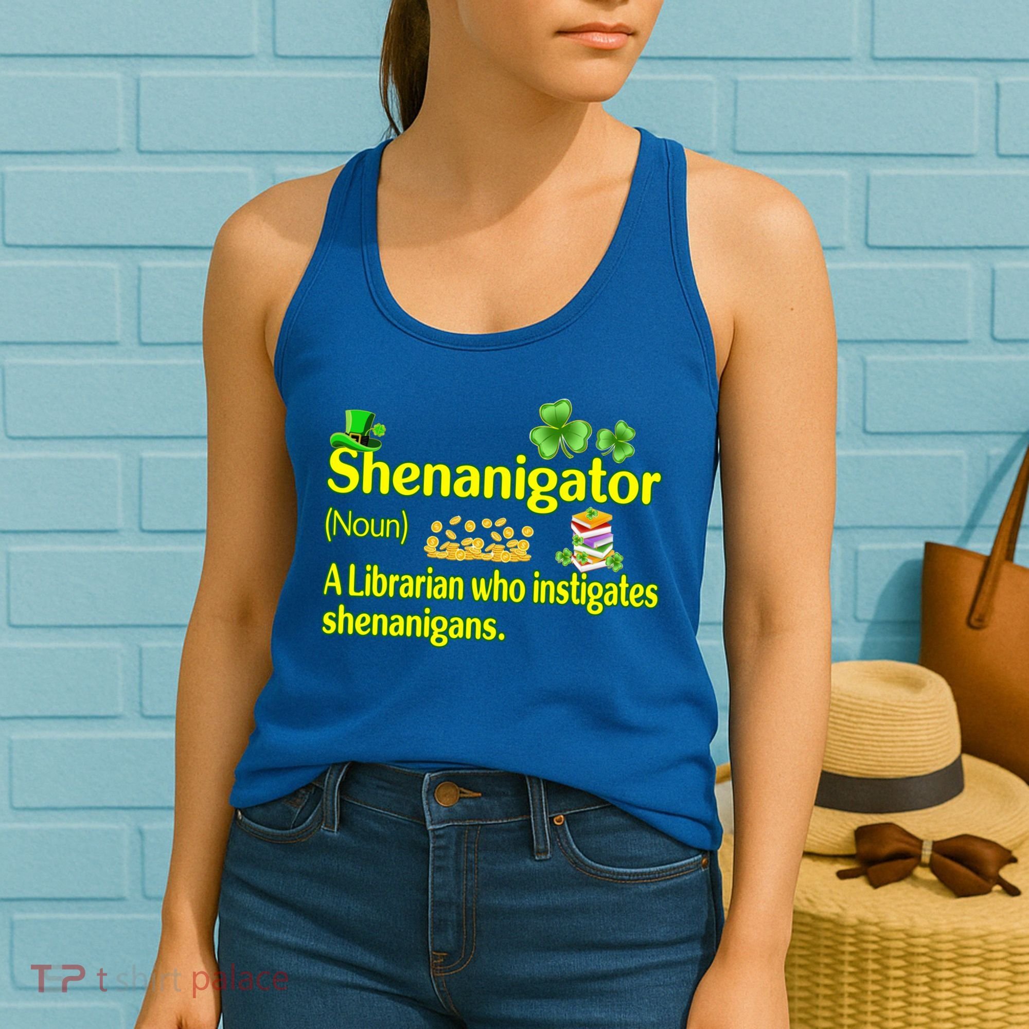 Shenanigator A Librarian Who Instigates Shenanigans Gift Women's Tank Top