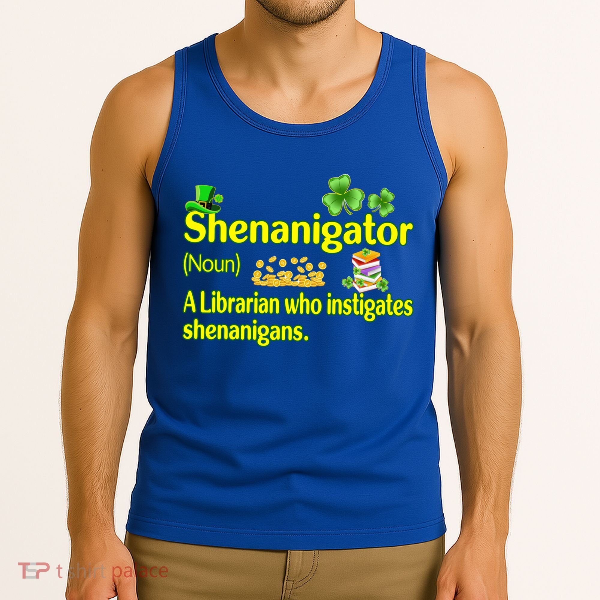 Shenanigator A Librarian Who Instigates Shenanigans Gift Tank Top