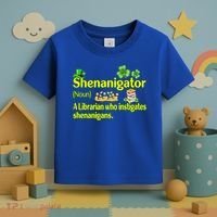 Shenanigator A Librarian Who Instigates Shenanigans Gift Toddler T-Shirt thumb 3