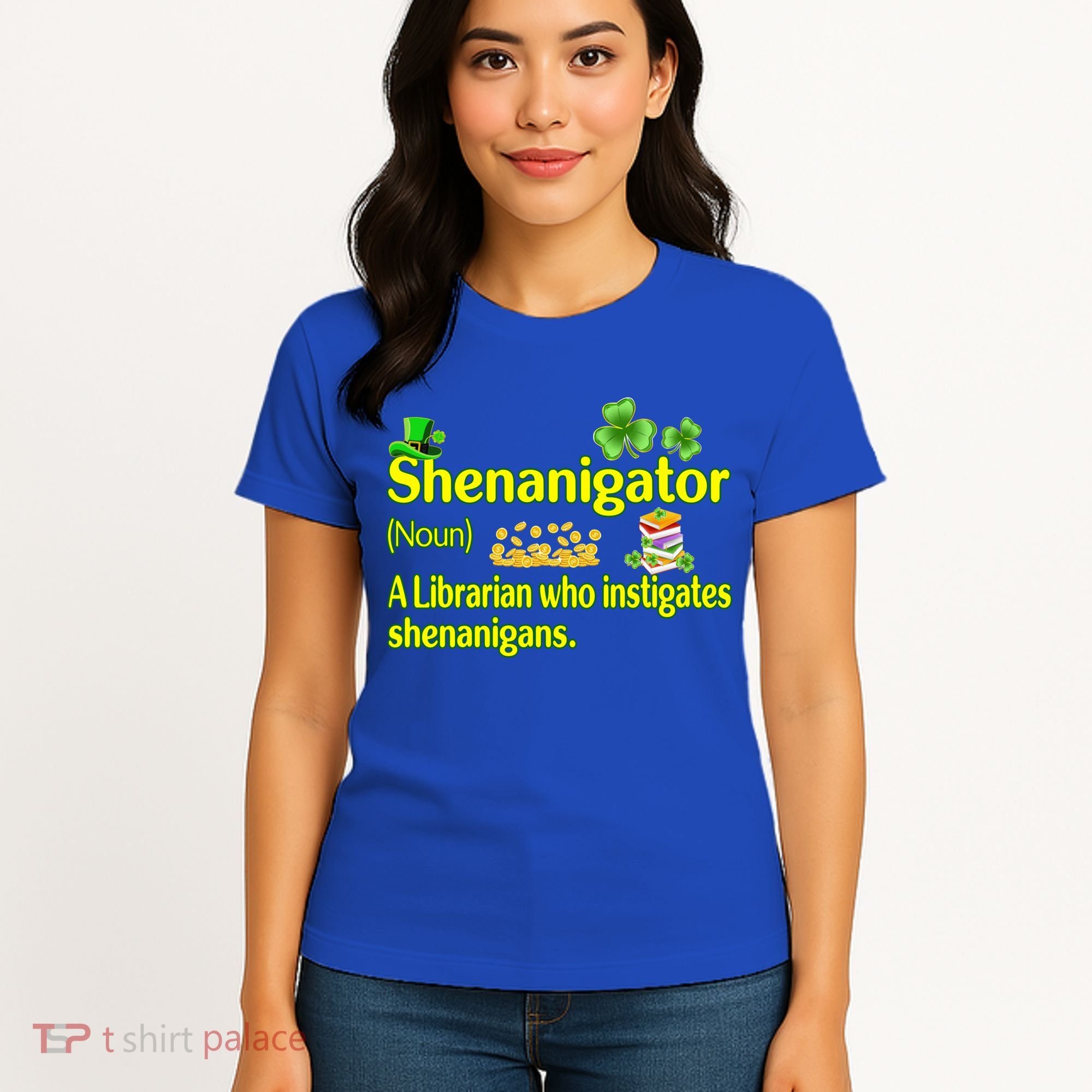 Shenanigator A Librarian Who Instigates Shenanigans Gift Women's T-Shirt
