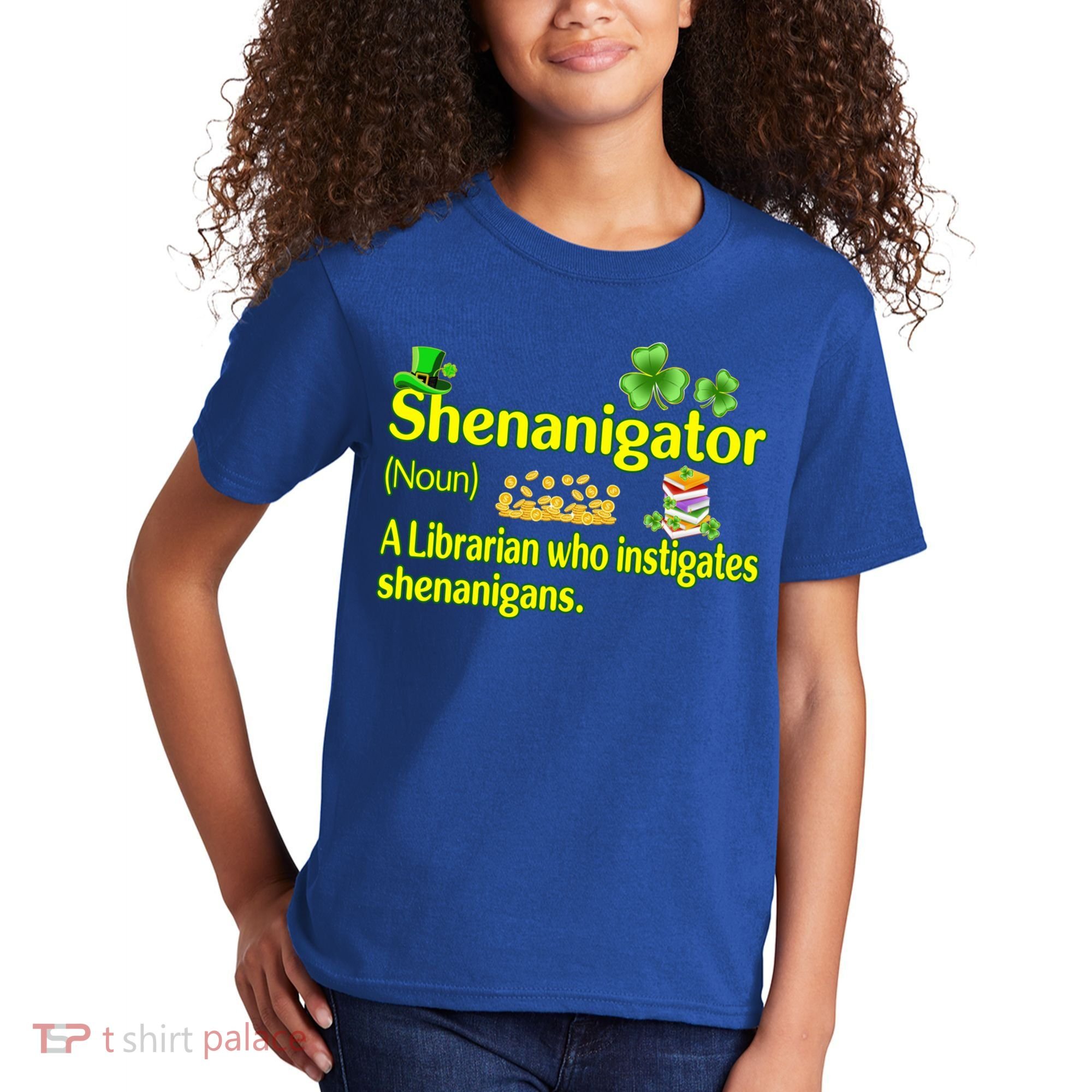 Shenanigator A Librarian Who Instigates Shenanigans Gift Kids T-Shirt