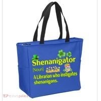 Shenanigator A Librarian Who Instigates Shenanigans Gift Tote Bag thumb 2