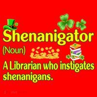 Shenanigator A Librarian Who Instigates Shenanigans Gift Santa Hat thumb 1