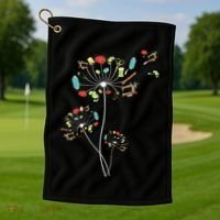 She Also Loves Jesus And America Golf Towel thumb 1
