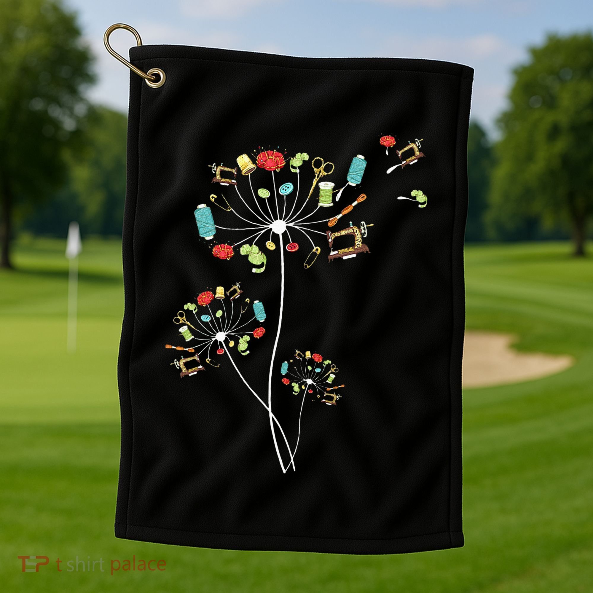 She Also Loves Jesus And America Golf Towel