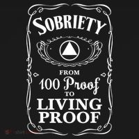Sobriety Anniversary Living Proof NA AA Recovery Backpack thumb 2