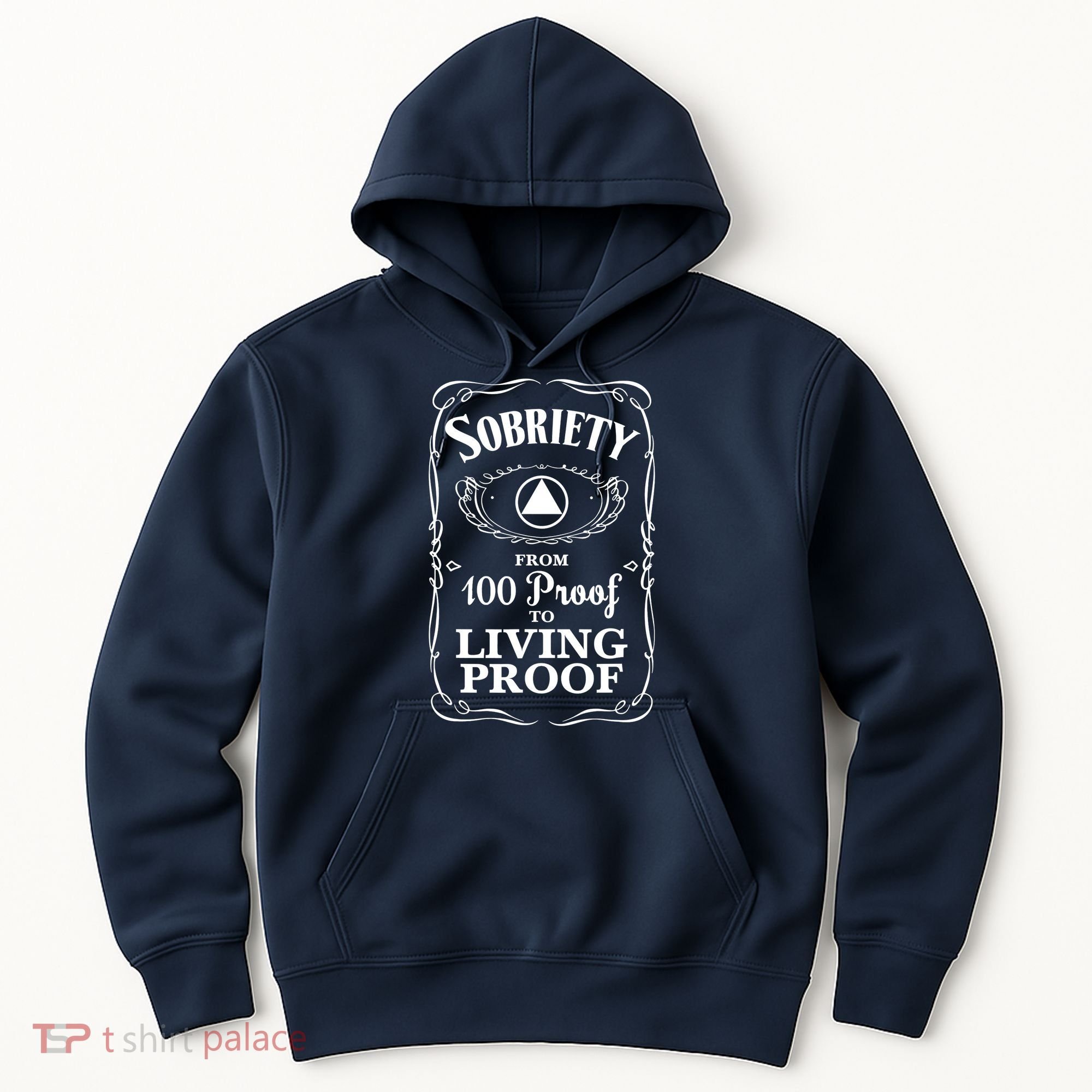 Sobriety Anniversary Living Proof NA AA Recovery Hoodie