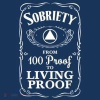 Sobriety Anniversary Living Proof NA AA Recovery Women's Tank Top thumb 5