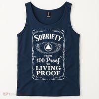 Sobriety Anniversary Living Proof NA AA Recovery Tank Top thumb 2