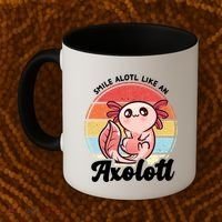 Smile A Lot Like An Axolotl Coffee Mug thumb 2