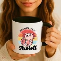 Smile A Lot Like An Axolotl Coffee Mug thumb 3