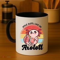Smile A Lot Like An Axolotl Coffee Mug thumb 4
