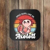 Smile A Lot Like An Axolotl Coaster thumb 0
