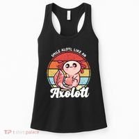 Smile A Lot Like An Axolotl Women's Tank Top thumb 0