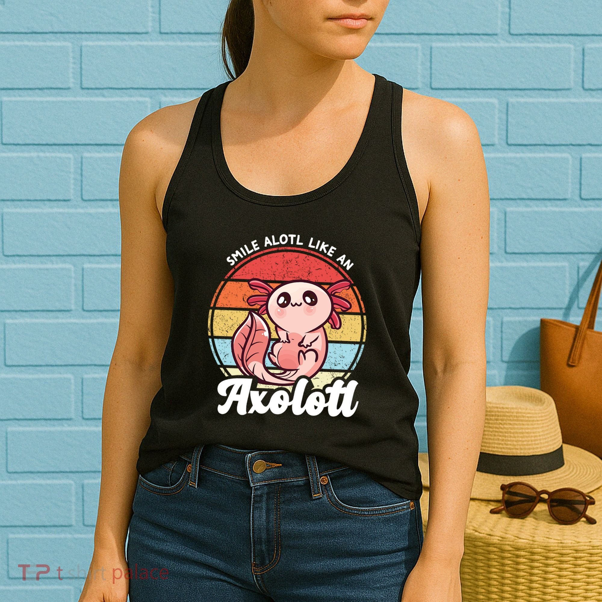 Smile A Lot Like An Axolotl Women's Tank Top