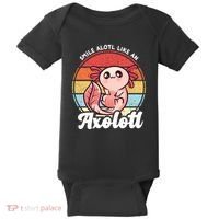 Smile A Lot Like An Axolotl Baby Bodysuit thumb 0