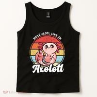 Smile A Lot Like An Axolotl Tank Top thumb 2