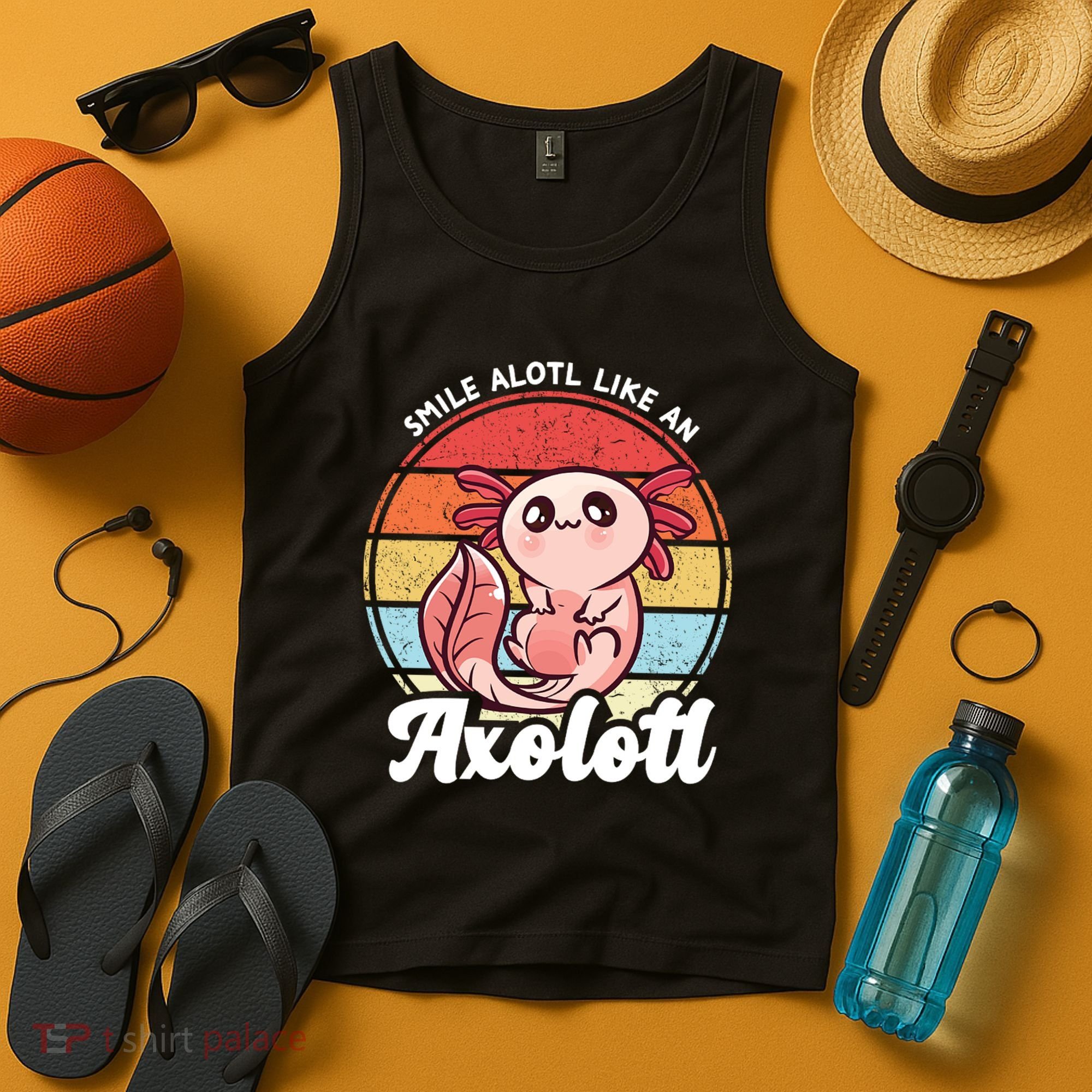 Smile A Lot Like An Axolotl Tank Top
