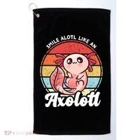 Smile A Lot Like An Axolotl Golf Towel thumb 0