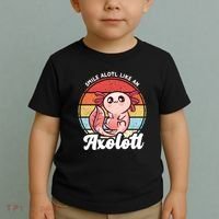 Smile A Lot Like An Axolotl Toddler T-Shirt thumb 2