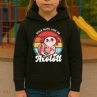 Smile A Lot Like An Axolotl Kids Hoodie thumb 3