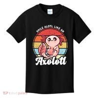 Smile A Lot Like An Axolotl Kids T-Shirt thumb 0