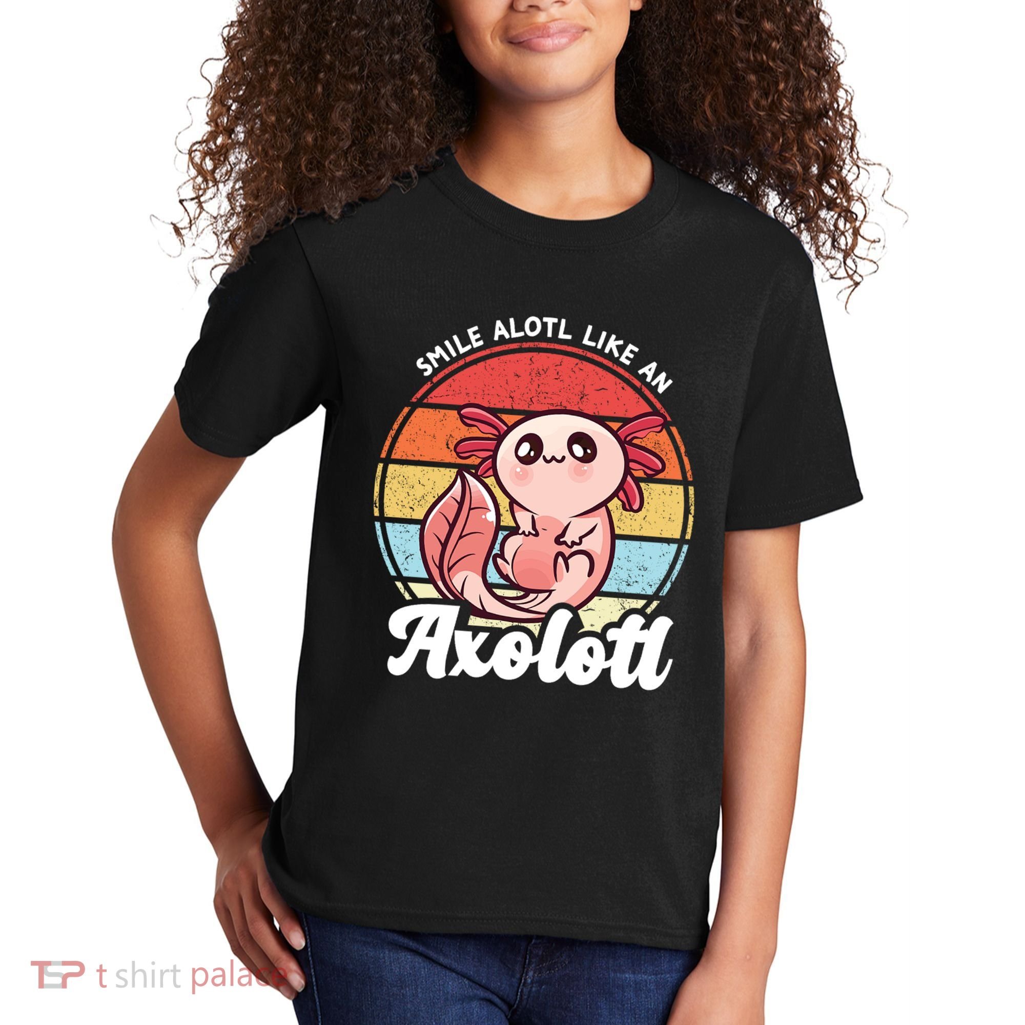 Smile A Lot Like An Axolotl Kids T-Shirt
