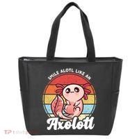 Smile A Lot Like An Axolotl Tote Bag thumb 0
