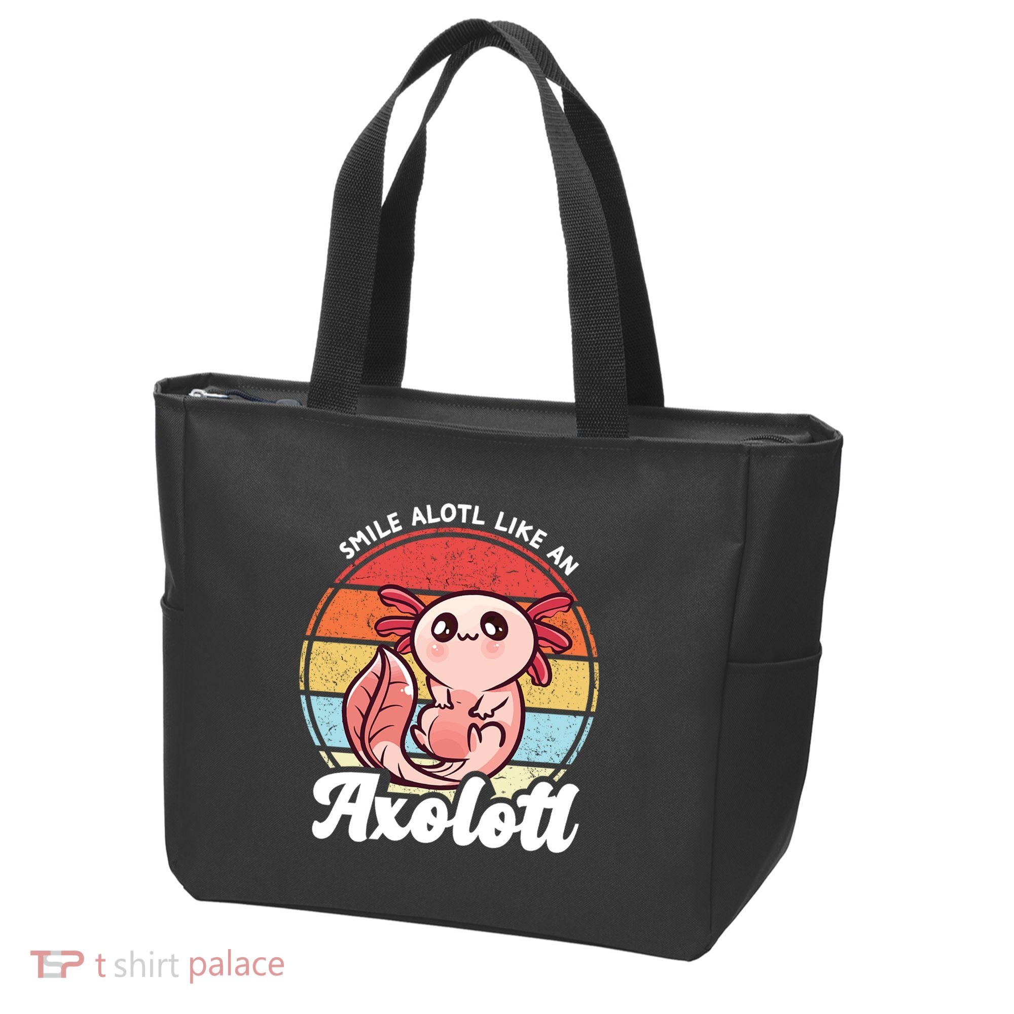 Smile A Lot Like An Axolotl Tote Bag