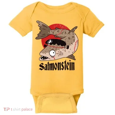Salmonstein Baby Bodysuit