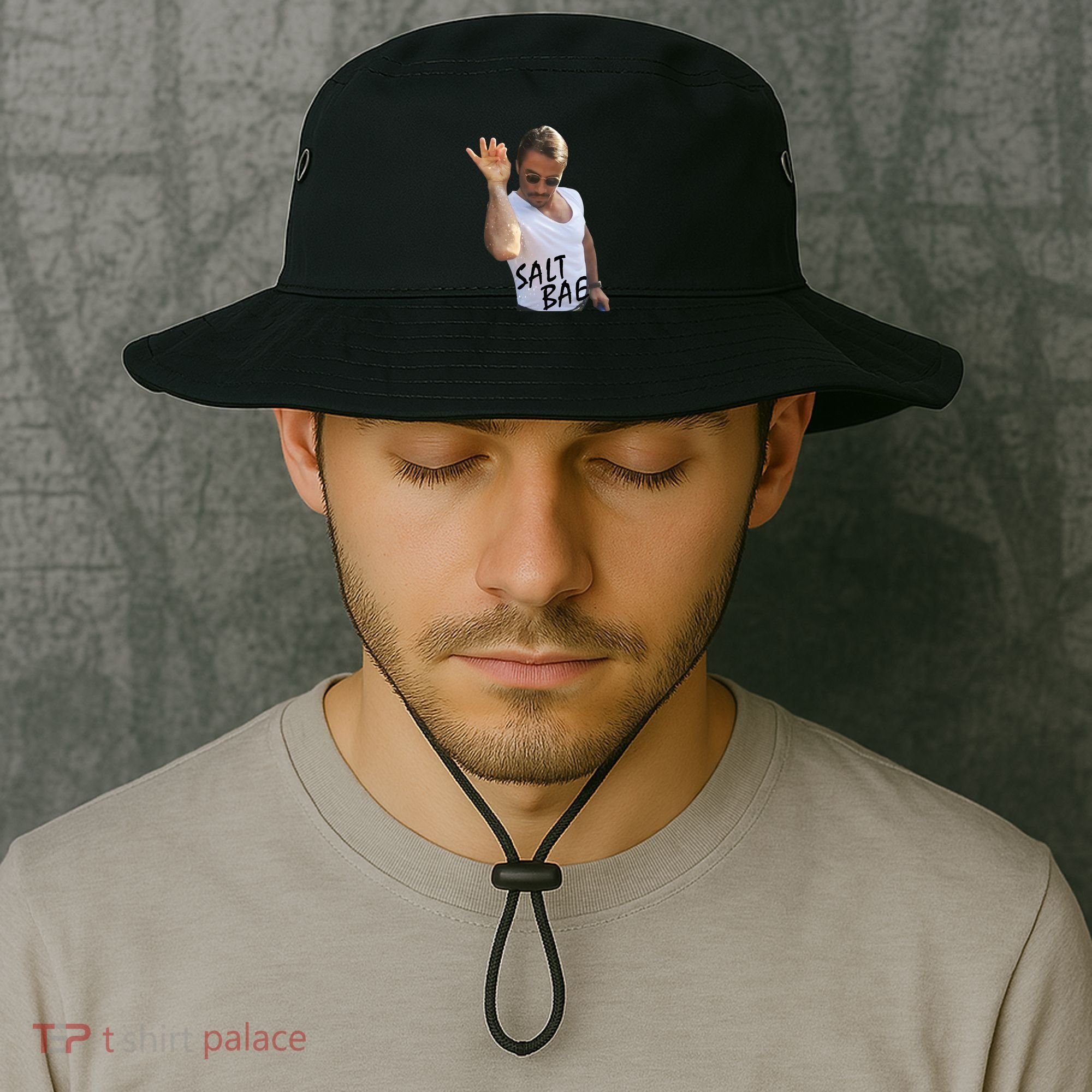 Salt Bae Funny Photo Meme Bucket Hat