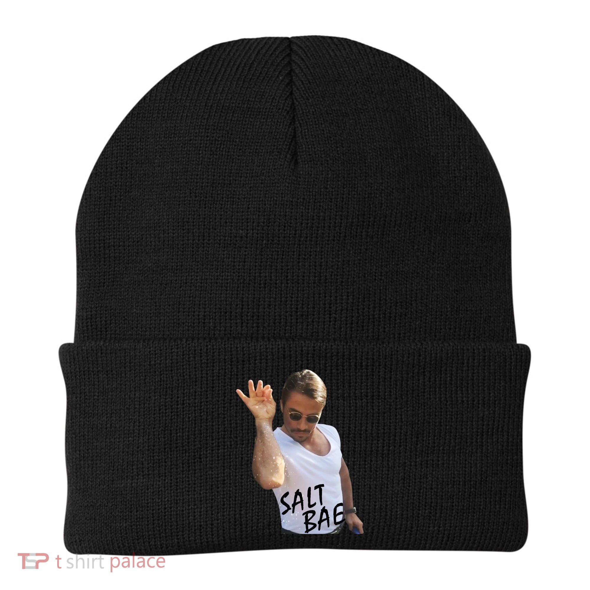 Salt Bae Funny Photo Meme Beanie
